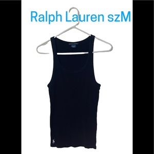 Ralph Lauren Tank Top Navy Blue sz M Modest EU Preppy Classic Simple Cute Chic